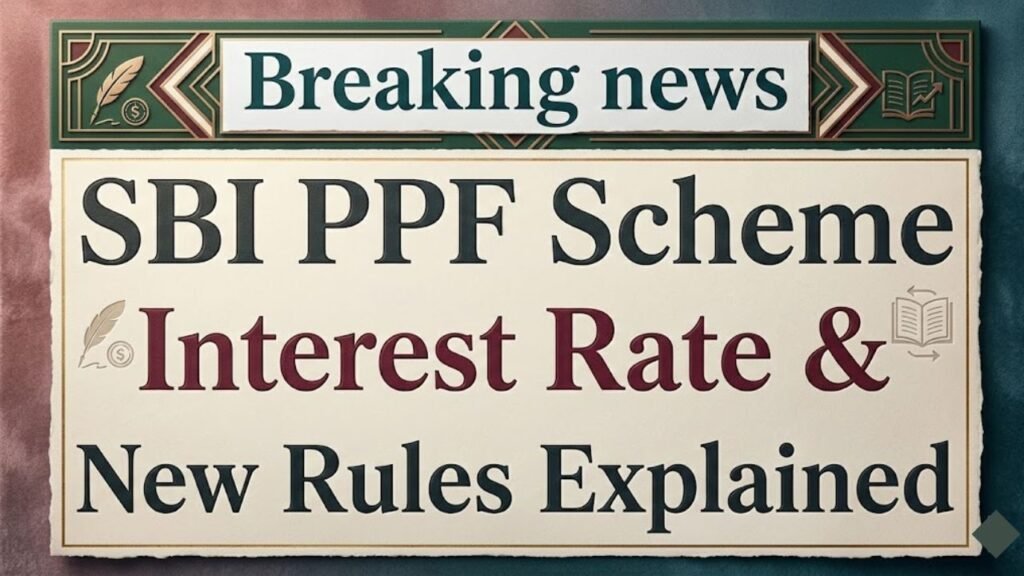 SBI PPF Scheme 2026: Interest Rate, Benefits & New Rules Explained