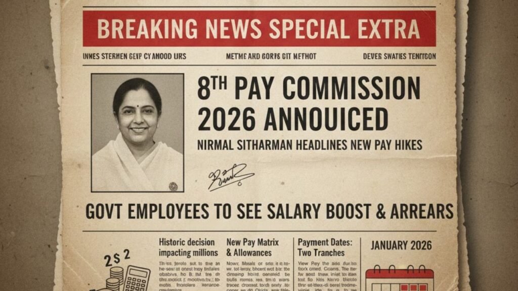 8th Pay Commission 2026: Government Employees to Get Major Salary Hike and Pension Reforms